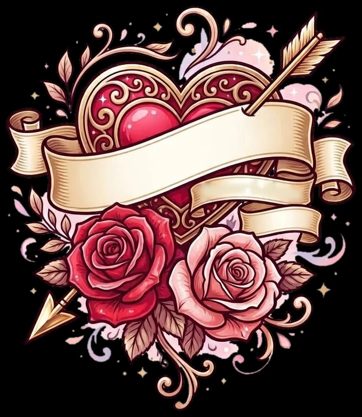 Forever Rose Heart